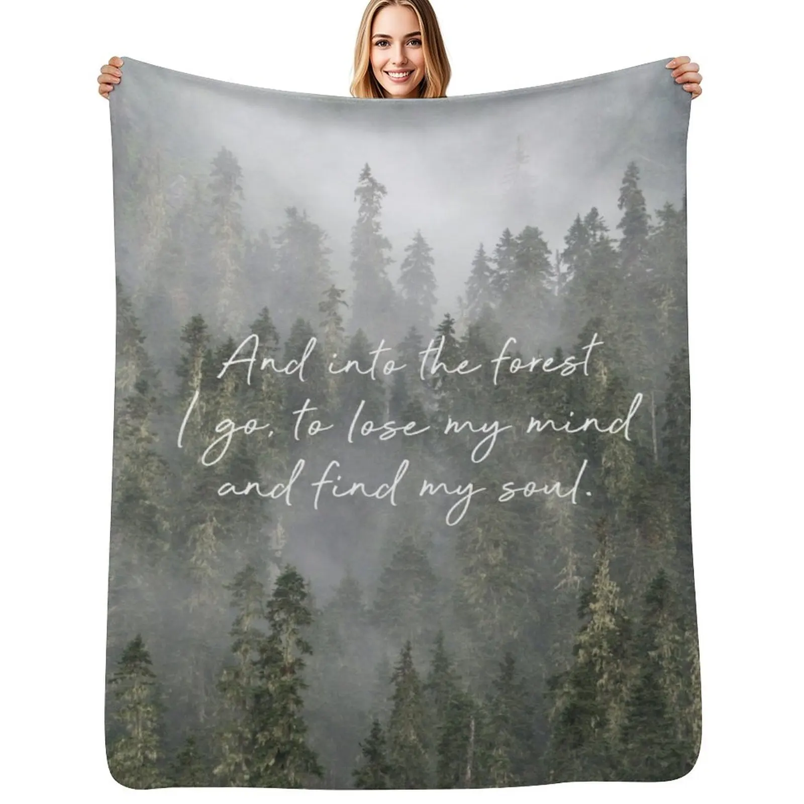Into the Forest I Go Throw Blanket Personalized Gift Summer Beddings Decorative Throw Thins Blankets 
Into the Forest I Go Throw Blanket Personalized Gift Summer Beddings Decorative Throw Thins Blankets
