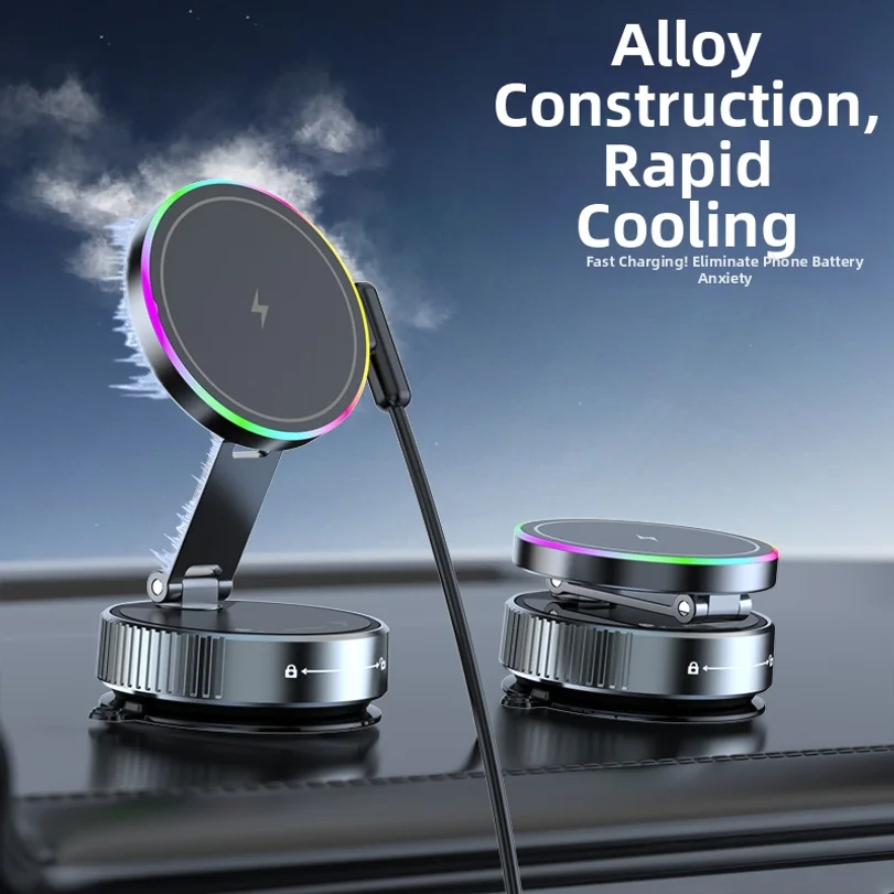 K3 Colorful Wireless Charging Phone Holder with Vacuum Suction for Car Navigation
K3 Colorful Wireless Charging Phone Holder with Vacuum Suction for Car Navigation
