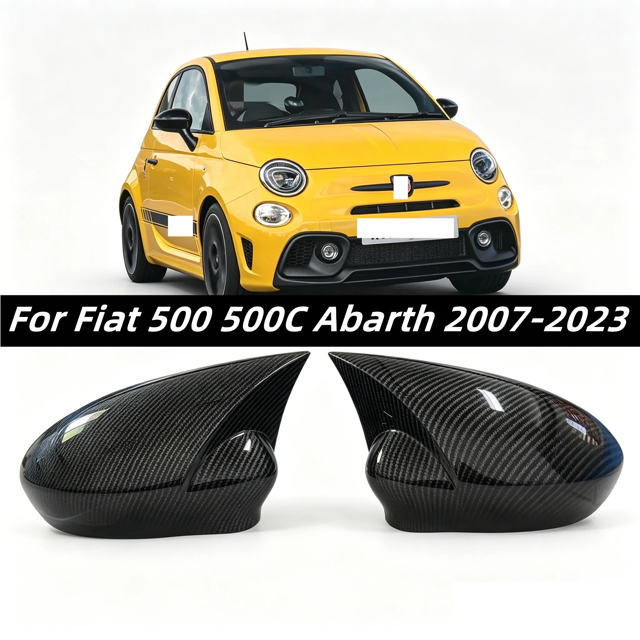 2X Side Wing Mirror Cover Caps For Fiat 500 500C Abarth 2007-2023 Rearview Mirror Cover Shell Case Trim Add on Car Accessories
2X Side Wing Mirror Cover Caps For Fiat 500 500C Abarth 2007-2023 Rearview Mirror Cover Shell Case Trim Add on Car Accessories