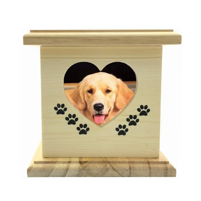 Wood Pet Casket Dog Cat Urns Photo Box Pet Cremation Urn Funeraire Memorial Keepsake Small Animal Urn
Wood Pet Casket Dog Cat Urns Photo Box Pet Cremation Urn Funeraire Memorial Keepsake Small Animal Urn