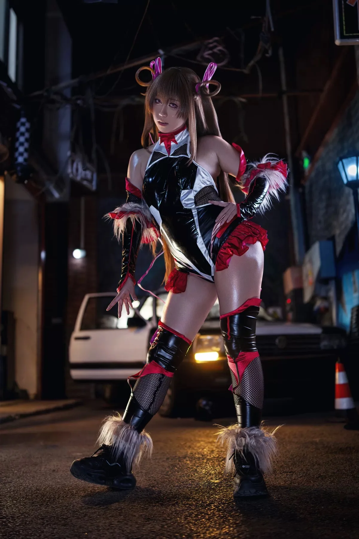 Mizuki Shiranui Game Action Taimanin Cosplay Costume Women's sexy leather jumpsuit props wig Halloween Christmas new uniform
Mizuki Shiranui Game Action Taimanin Cosplay Costume Women's sexy leather jumpsuit props wig Halloween Christmas new uniform