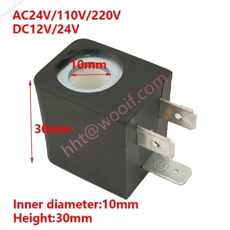 CEME Solenoid Valve Coil Inner Diameter 10mm Height 30mm DC12V DC24V AC24V AC110V AC220V
CEME Solenoid Valve Coil Inner Diameter 10mm Height 30mm DC12V DC24V AC24V AC110V AC220V