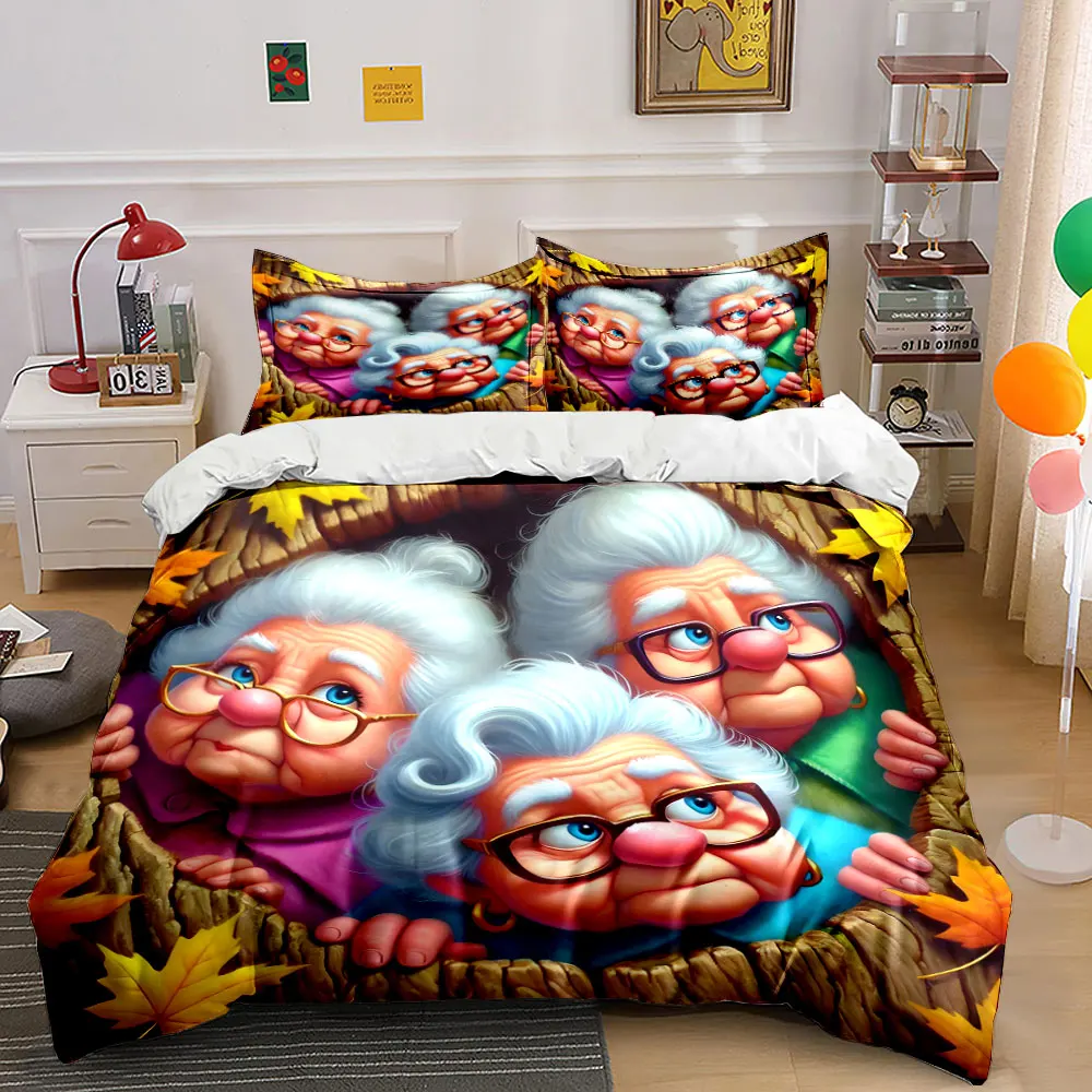 Elderly with white hair in autumn hole Bedding Set for Kids Luxury Gift 3pcs Digital Print Comforter Set Soft Comfortable
Elderly with white hair in autumn hole Bedding Set for Kids Luxury Gift 3pcs Digital Print Comforter Set Soft Comfortable