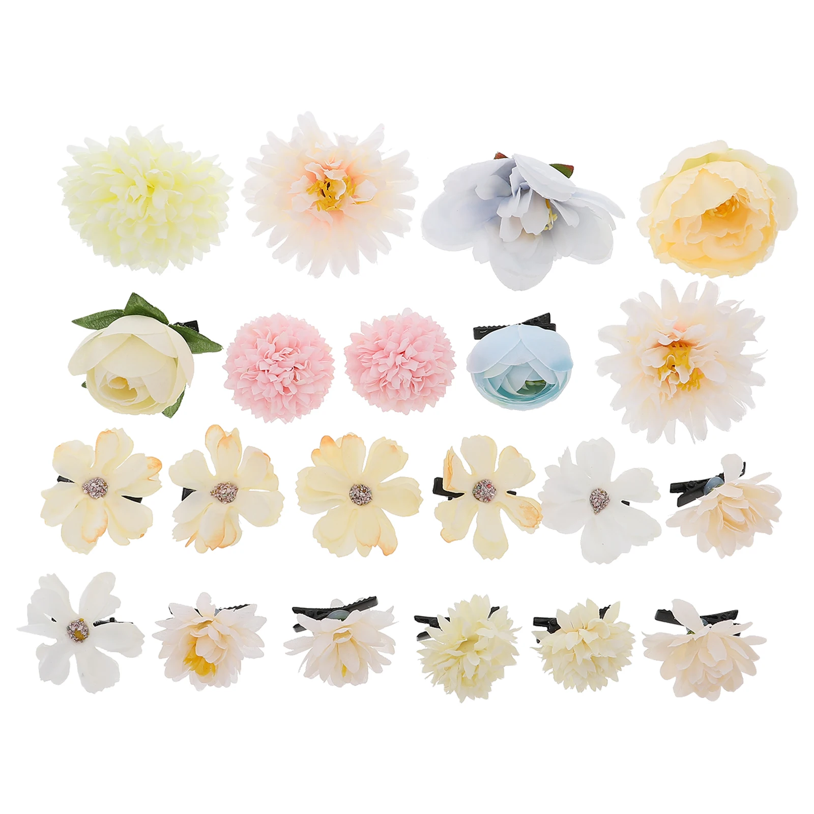 21pcs Clips Silk Hanfu Accessories Flower Hair Clips For Women Kids Small Snap Clasps Hair Flowers Wedding Banquet Prom
21pcs Clips Silk Hanfu Accessories Flower Hair Clips For Women Kids Small Snap Clasps Hair Flowers Wedding Banquet Prom
