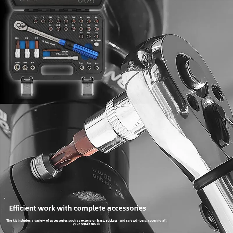 1/4 Torque Wrench Mountain Bike Preset Adjustable Torque Ratchet Xiaofei High Precision Maintenance Kit
1/4 Torque Wrench Mountain Bike Preset Adjustable Torque Ratchet Xiaofei High Precision Maintenance Kit