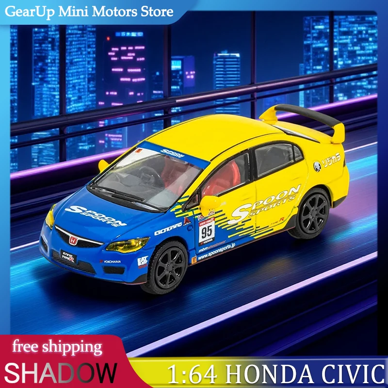 SHADOW Honda Civic Type R FD2 Spoon 95 Alloy Diecast Model 1:64 Scale Exquisite Replica Collectible Car Toy for Enthusiasts Toy
SHADOW Honda Civic Type R FD2 Spoon 95 Alloy Diecast Model 1:64 Scale Exquisite Replica Collectible Car Toy for Enthusiasts Toy