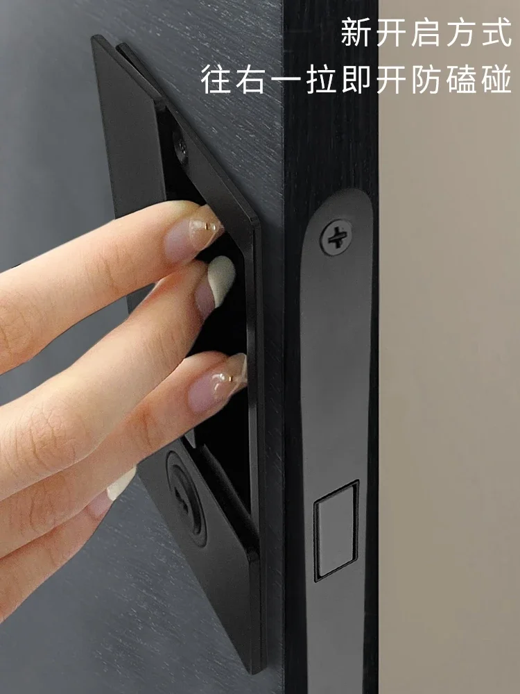 Minimalist Ultra-Thin Door Lock Magnetic Mute Invisible Moving Solid Wood Door Lock Bathroom Modern Door Lock
Minimalist Ultra-Thin Door Lock Magnetic Mute Invisible Moving Solid Wood Door Lock Bathroom Modern Door Lock