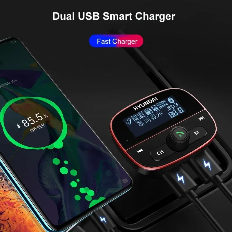Multi-function Car Charger Bluetooth 5.0 Receiver Car MP3 Player Multi-function Converter USB Fast Charging Music U Disk
Multi-function Car Charger Bluetooth 5.0 Receiver Car MP3 Player Multi-function Converter USB Fast Charging Music U Disk