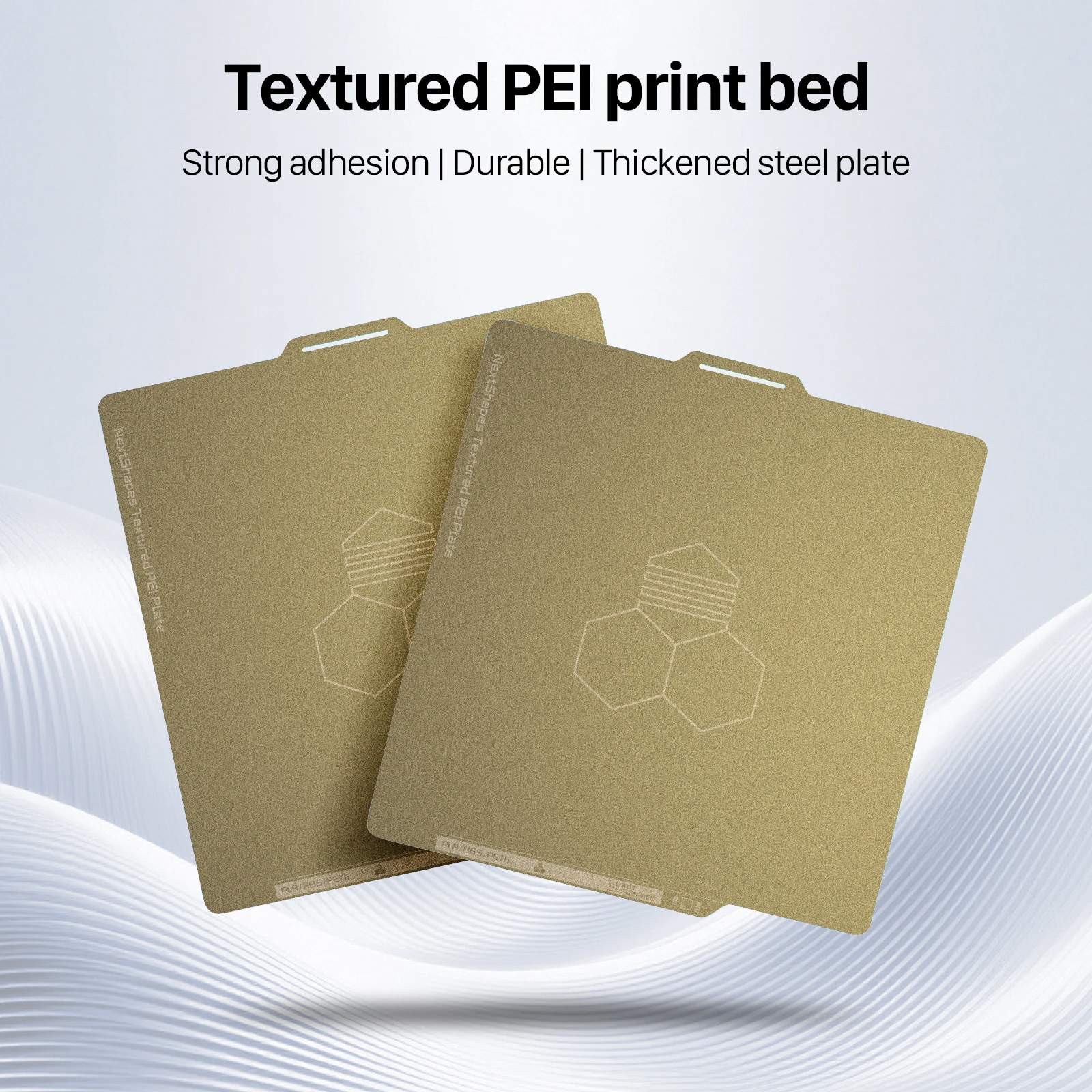 Nextshapes Double-Sided Textured PEI Board Suitable For 3D Printer Printing Plates Compatible With Bambu Lab A/X/P Series
Nextshapes Double-Sided Textured PEI Board Suitable For 3D Printer Printing Plates Compatible With Bambu Lab A/X/P Series
