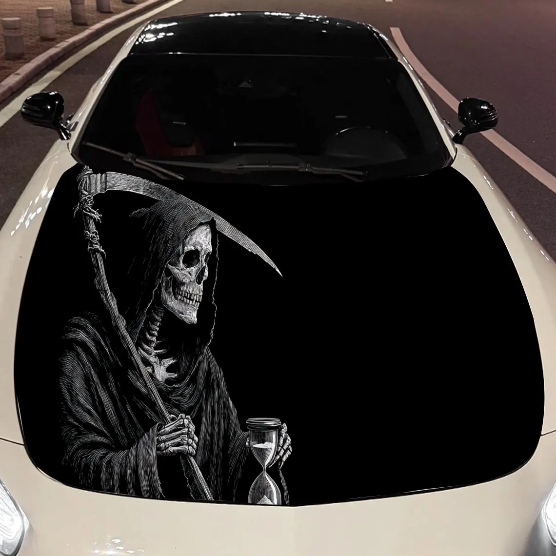 Dark Grim Reaper with Lantern Car Engine Hood Sticker, Auto Vinyl Wraps, Waterproof Self-adhesive Vehicle Decal, Durable & Anti-
Dark Grim Reaper with Lantern Car Engine Hood Sticker, Auto Vinyl Wraps, Waterproof Self-adhesive Vehicle Decal, Durable & Anti-