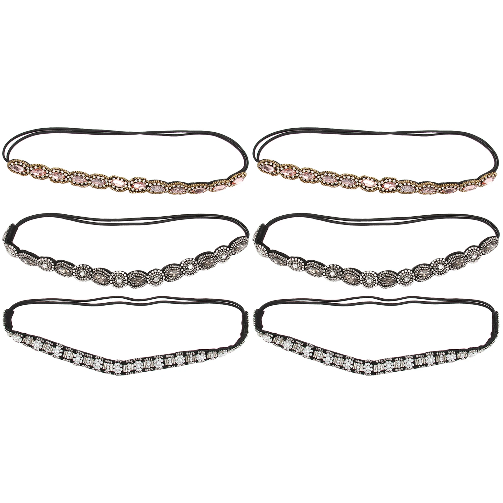 6pcs Hand Beaded Drill Band For Women Girls Durable Stylish Headbands Mixed Styles Unique Water Rhinestone Hair Accessories
6pcs Hand Beaded Drill Band For Women Girls Durable Stylish Headbands Mixed Styles Unique Water Rhinestone Hair Accessories