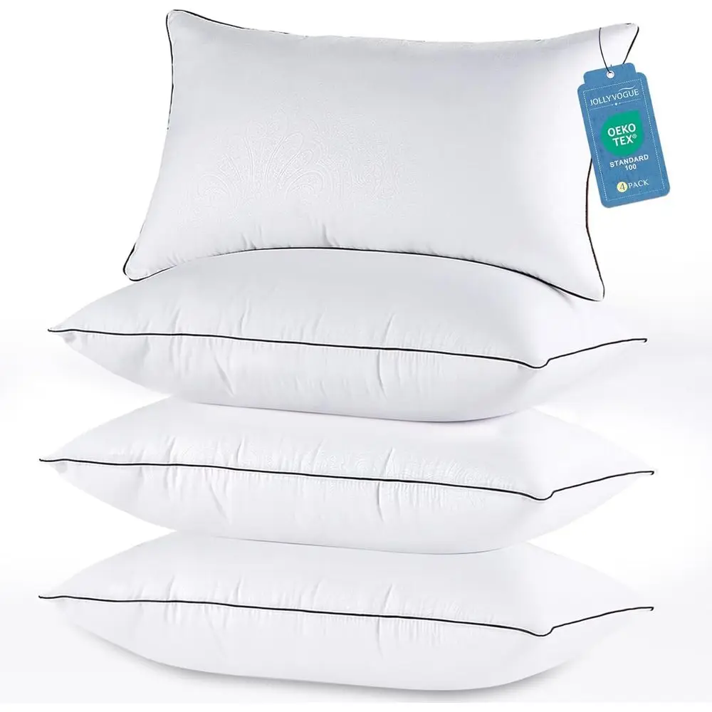 King Size Pillows Set o 4 or Sleng, Sot and Supportive Bed Pillows with Down Alternative illing or Side and Back Sleepers, Hotel
King Size Pillows Set o 4 or Sleng, Sot and Supportive Bed Pillows with Down Alternative illing or Side and Back Sleepers, Hotel