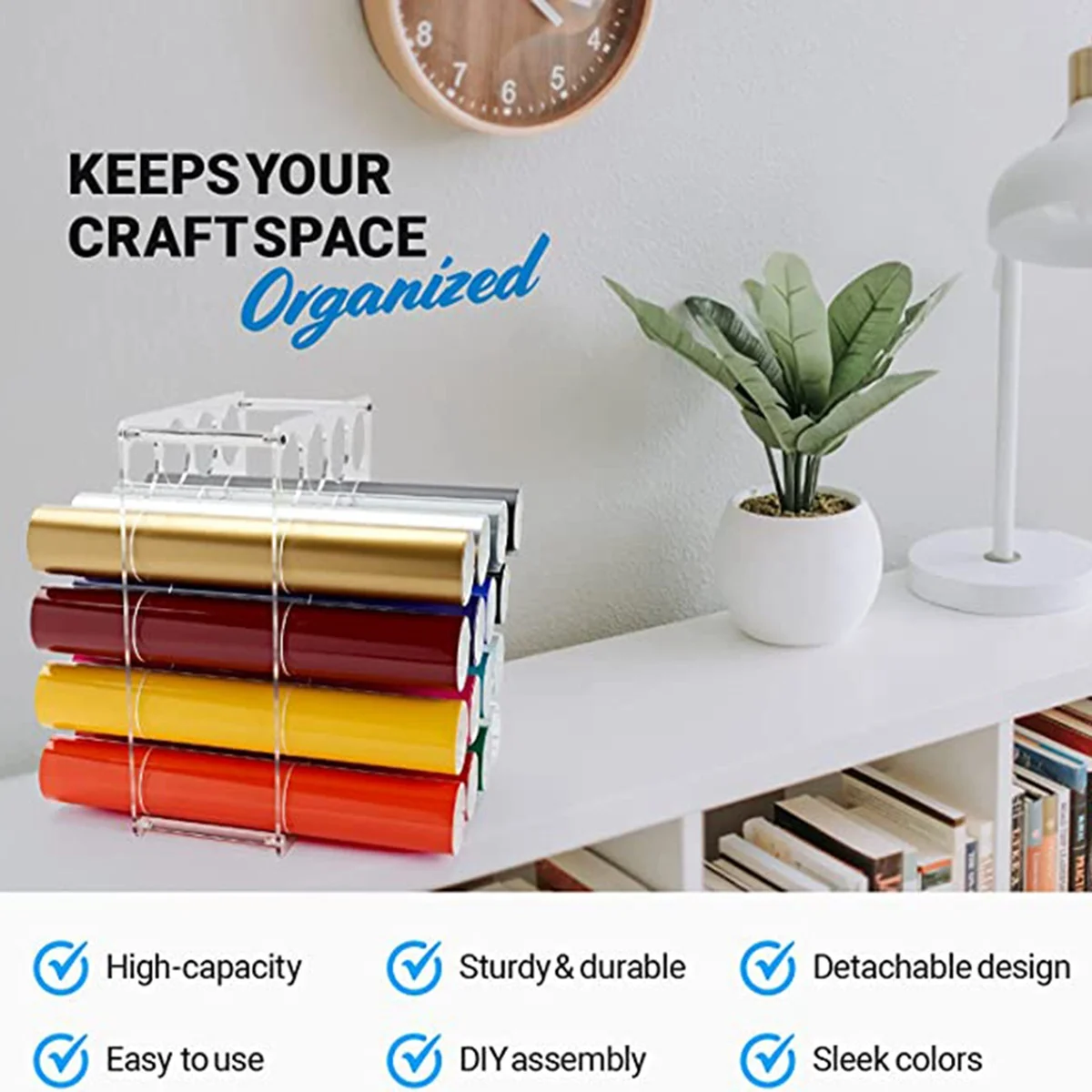 SNNE-r20-Hole Vinyl Roll Holder Acrylic Vinyl Storage Rack Balanced Vinyl Storage Organizer Rack Detachable Paper Organiser
SNNE-r20-Hole Vinyl Roll Holder Acrylic Vinyl Storage Rack Balanced Vinyl Storage Organizer Rack Detachable Paper Organiser