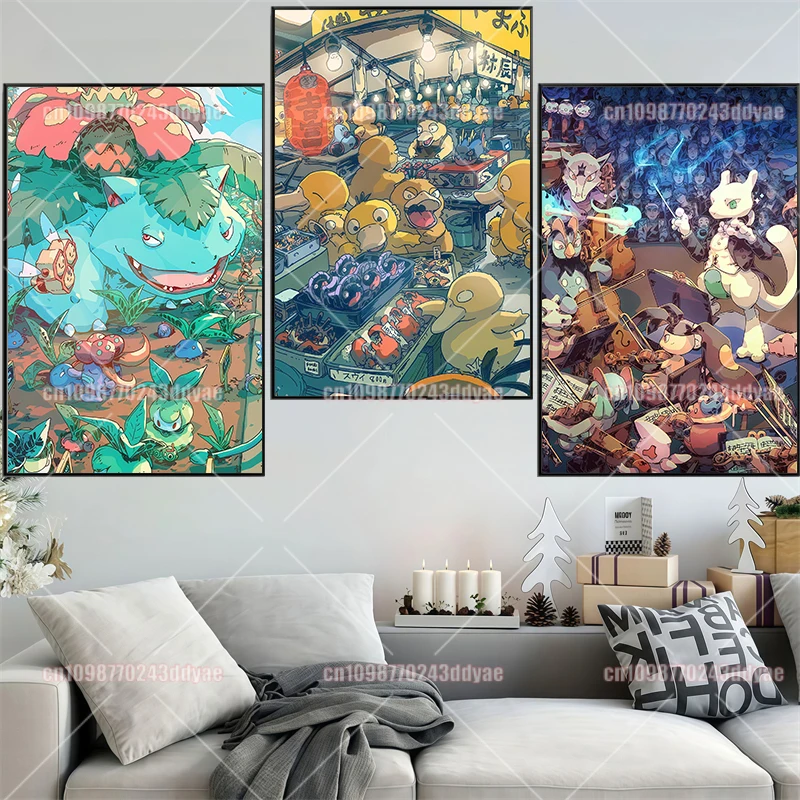 Anime Pokemon Retro Canvas Painting Cartoon Picture Printing Poster High Quality Wall Art Living Room Decoration Picture
Anime Pokemon Retro Canvas Painting Cartoon Picture Printing Poster High Quality Wall Art Living Room Decoration Picture