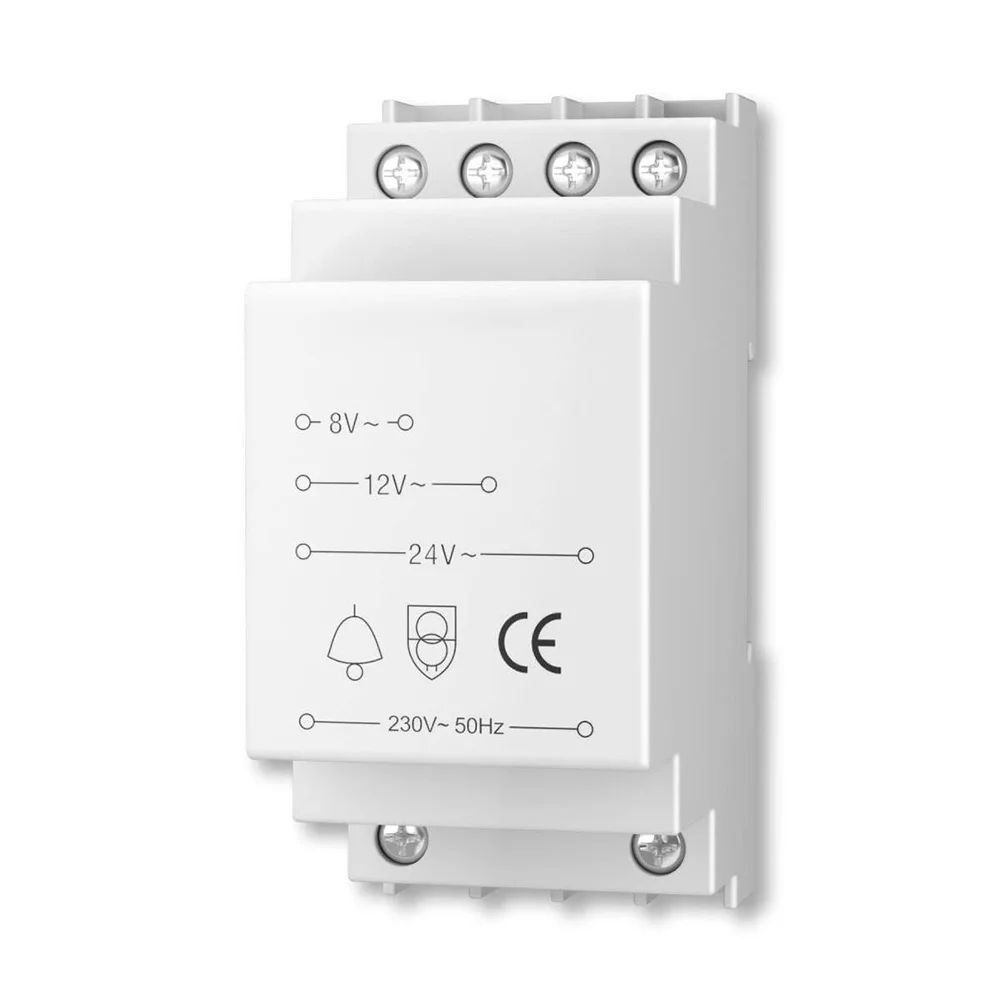 8V/12V/24V Doorbell Transformer Safe and Reliable for Ring and Bell Smart Doorbells with Short Circuit Protection
8V/12V/24V Doorbell Transformer Safe and Reliable for Ring and Bell Smart Doorbells with Short Circuit Protection