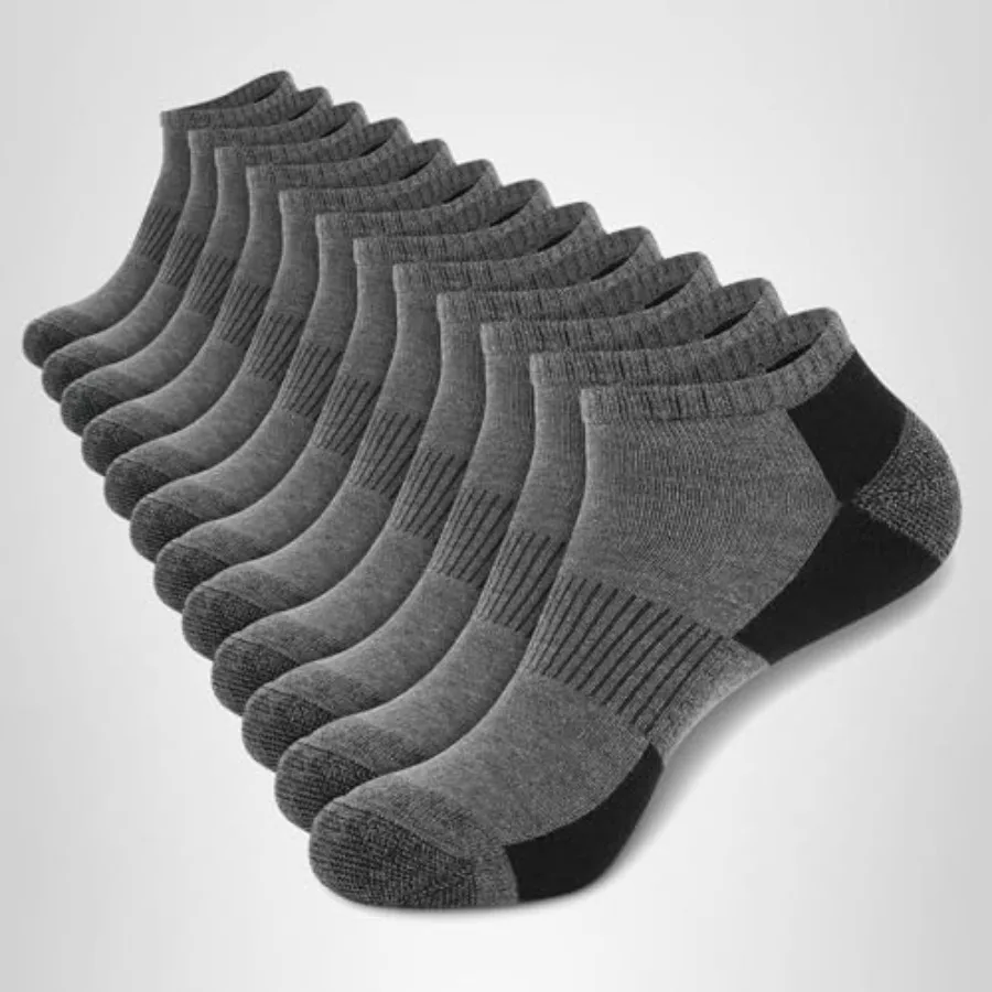 12 Pack Mens Cushioned Ankle Socks, Low Cut Breathable Casual Socks Shoe Size 6-11
12 Pack Mens Cushioned Ankle Socks, Low Cut Breathable Casual Socks Shoe Size 6-11