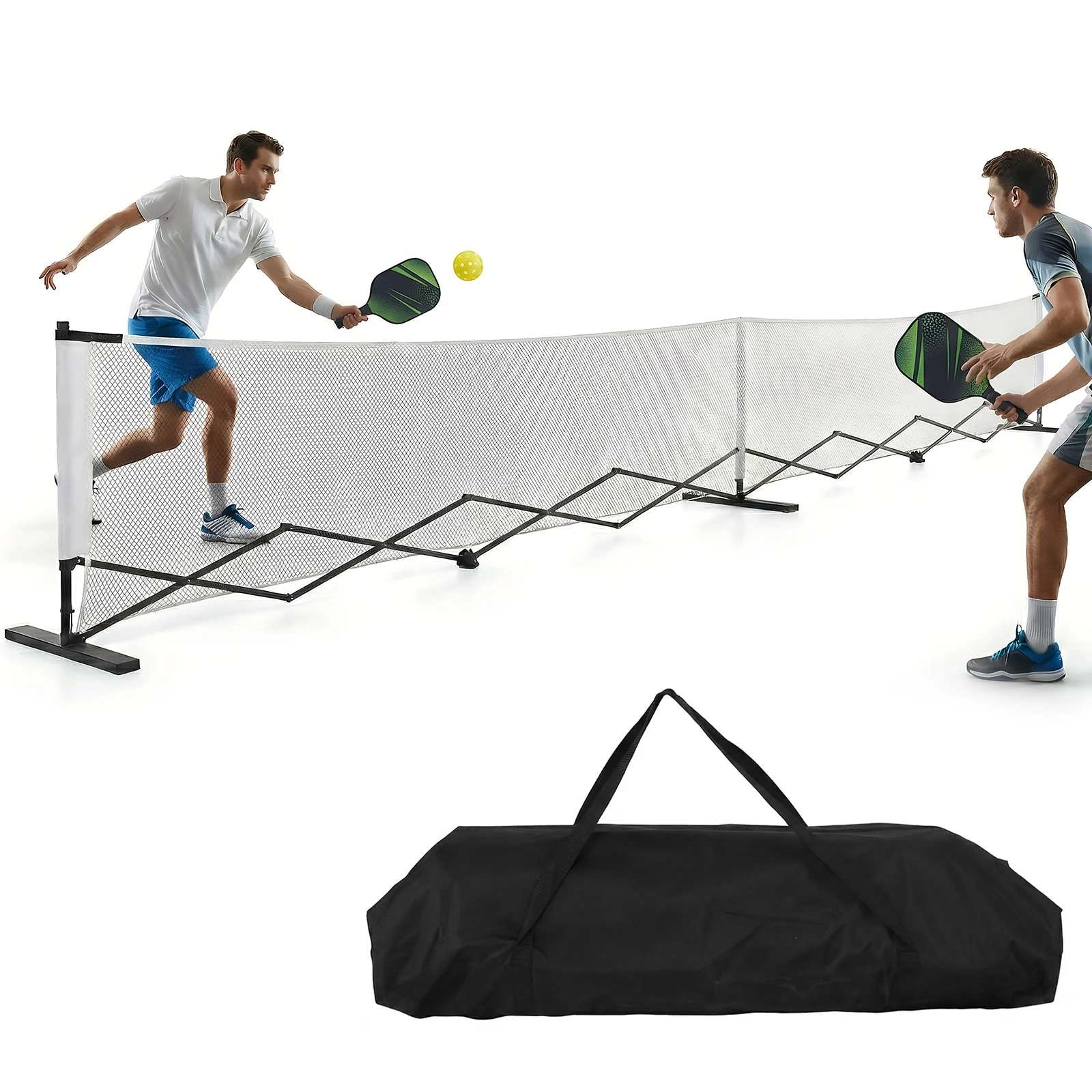 Portable Peak Ball Net Frames with Wheels Retractable Pickleball Nets Aluminum Alloy 22ft for Backyards Driveways & Garages
Portable Peak Ball Net Frames with Wheels Retractable Pickleball Nets Aluminum Alloy 22ft for Backyards Driveways & Garages