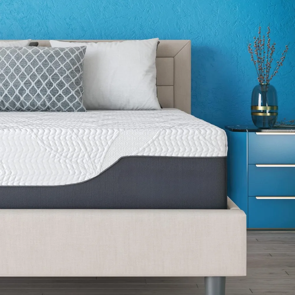 14 Inch Medium Firm Memory Foam Mattress Queen Size, with 2 Bonus CoolGel Memory Foam Bed Pillows, 14" with Pressure Relief
14 Inch Medium Firm Memory Foam Mattress Queen Size, with 2 Bonus CoolGel Memory Foam Bed Pillows, 14" with Pressure Relief