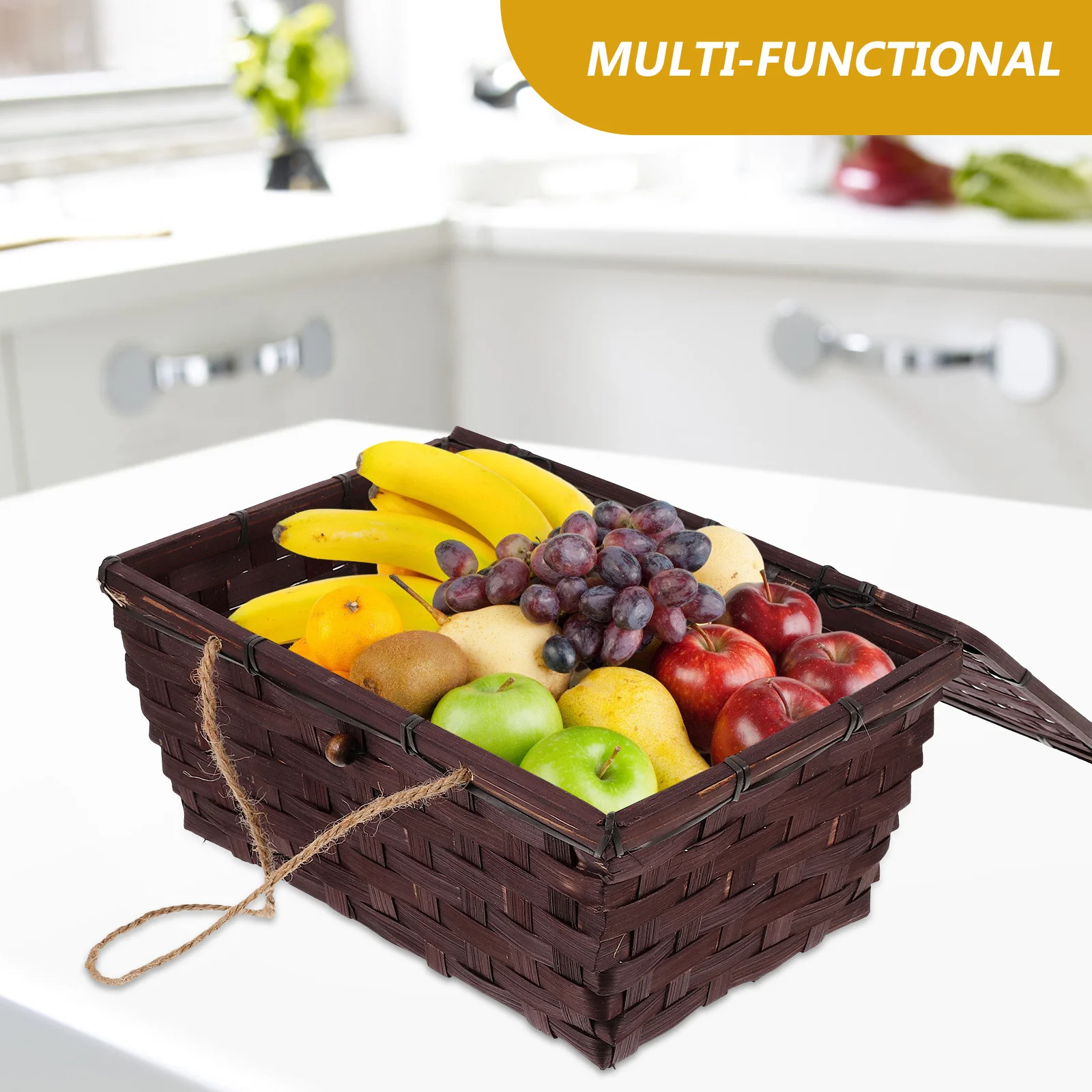 Hand Woven Bamboo Vintage Basket Household Sundries Organizer Storage Container Multifunctional Kitchen Storage Bin
Hand Woven Bamboo Vintage Basket Household Sundries Organizer Storage Container Multifunctional Kitchen Storage Bin