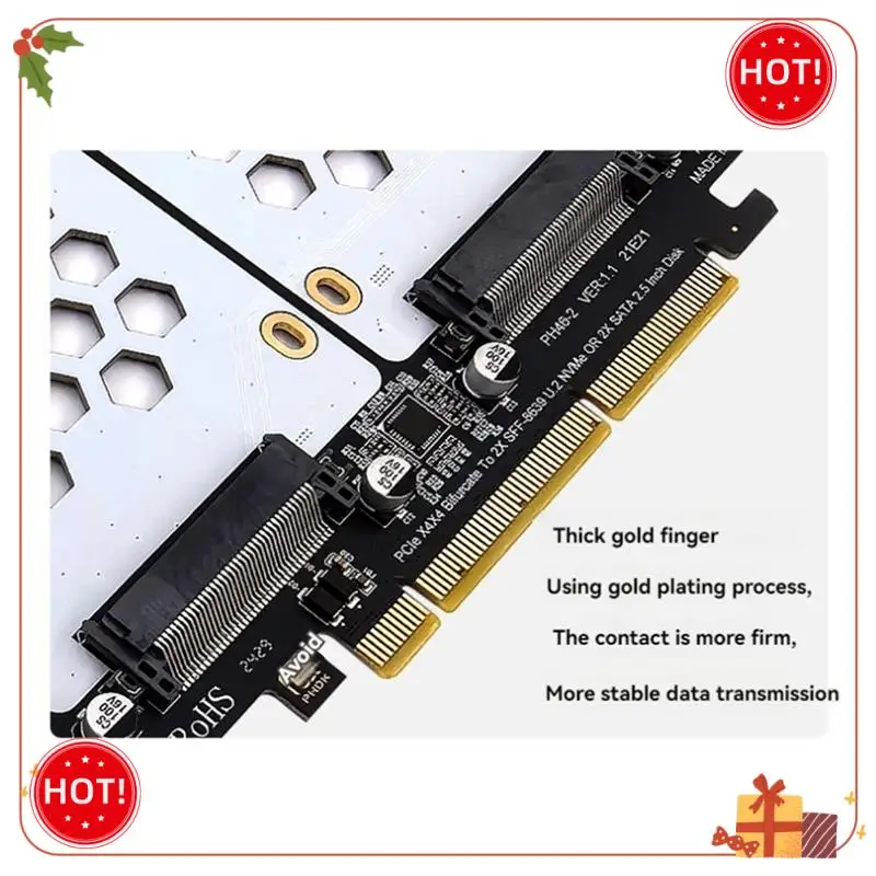 Карта адаптера Durable-U.2 Dual-Disk SFF8639 U.2 NVME и SATA 2,5-дюймовый жесткий диск с разделенной картой PCIE4.0
Карта адаптера Durable-U.2 Dual-Disk SFF8639 U.2 NVME и SATA 2,5-дюймовый жесткий диск с разделенной картой PCIE4.0