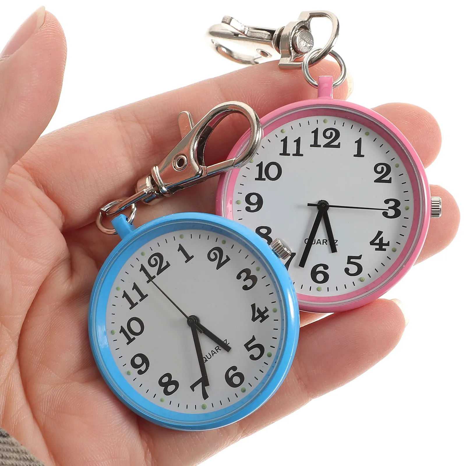 2pcs Nurse Hanging Keychain With Watch Simple Mini Quartz Pocket Watch Festival Gift For Nurses Doctors
2pcs Nurse Hanging Keychain With Watch Simple Mini Quartz Pocket Watch Festival Gift For Nurses Doctors