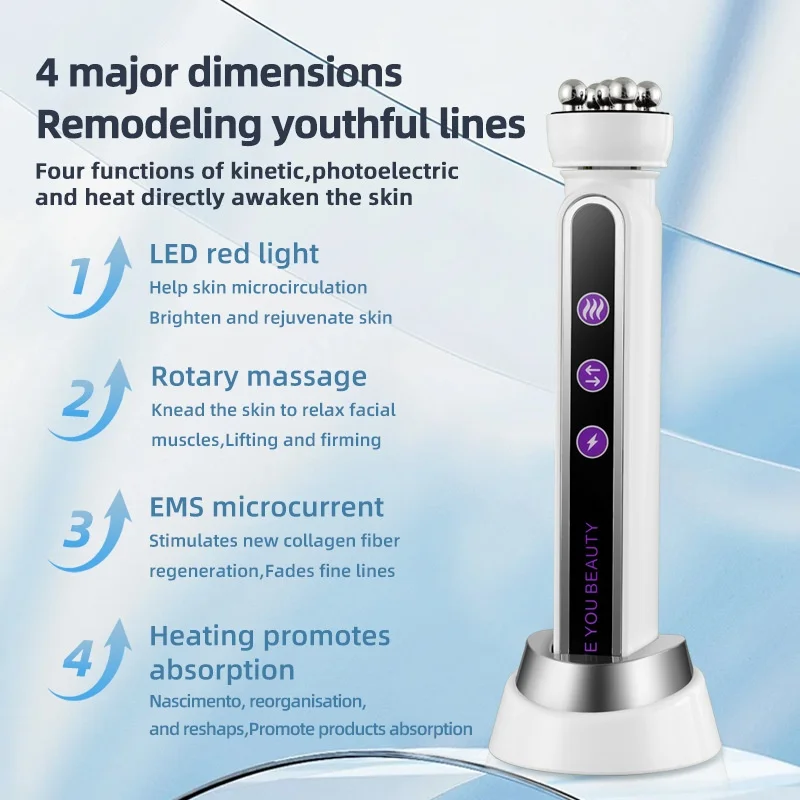 EMS Heating Rotating Head Beauty Device Facial Infusion Instrument Lifting and Rejuvenating Skin Anti-Ageing Massage Device
EMS Heating Rotating Head Beauty Device Facial Infusion Instrument Lifting and Rejuvenating Skin Anti-Ageing Massage Device