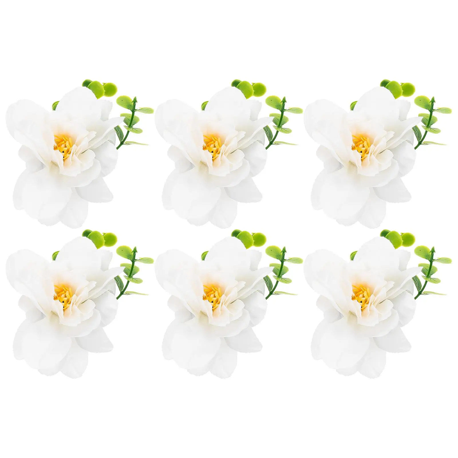 6 Pcs Napkin Ring Set Wedding Rings Flower Handmade Decor Artificial Party Buckles Holders Peach Blossom
6 Pcs Napkin Ring Set Wedding Rings Flower Handmade Decor Artificial Party Buckles Holders Peach Blossom
