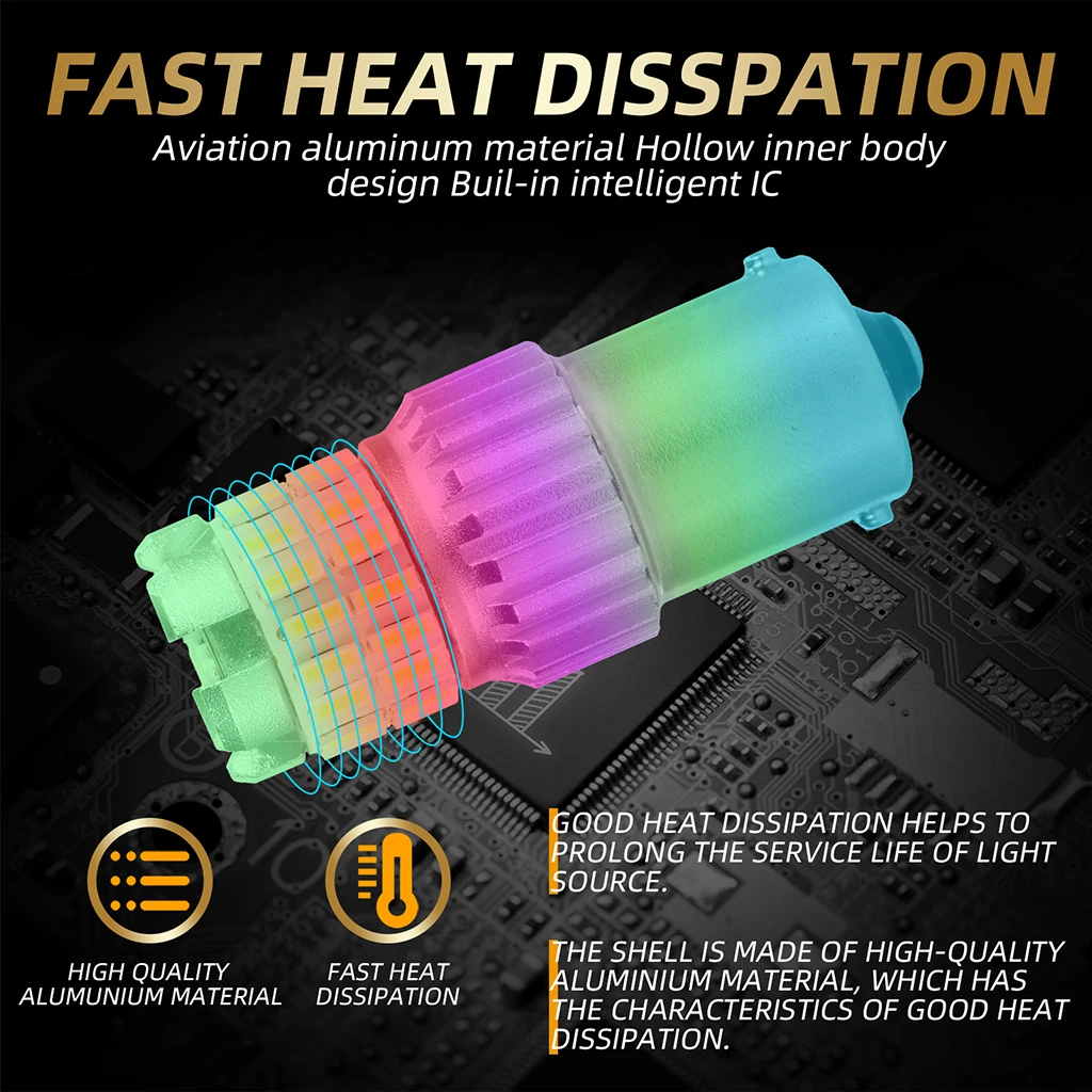 1 Pair 10-24V Car Backup Tail Brake Lights Bulbs Non-polarity
1 Pair 10-24V Car Backup Tail Brake Lights Bulbs Non-polarity