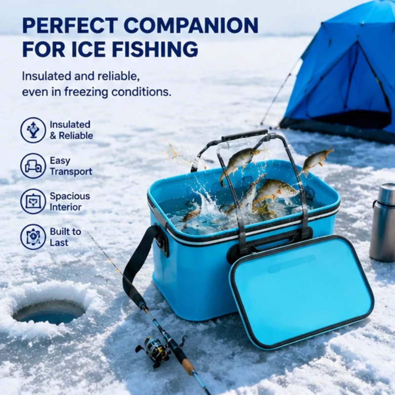 Thick EVA Collapsible Water Pail Light Foldable Portable Fishing Container For Long-distance Angling Camping Outdoor Hiking Trip
Thick EVA Collapsible Water Pail Light Foldable Portable Fishing Container For Long-distance Angling Camping Outdoor Hiking Trip
