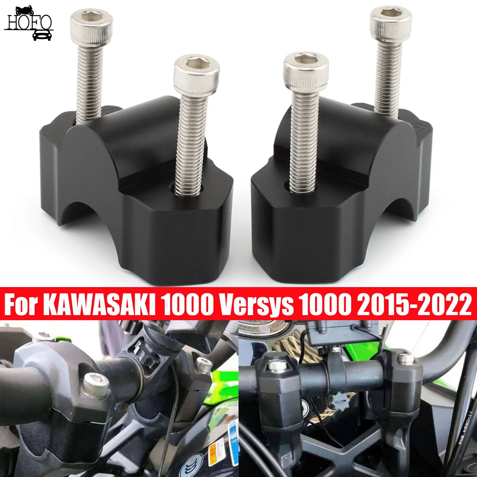 For KAWASAKI 1000 Versys 1000 2015-2022 Height 26mm Riser Handlebar Clip Adapter
For KAWASAKI 1000 Versys 1000 2015-2022 Height 26mm Riser Handlebar Clip Adapter