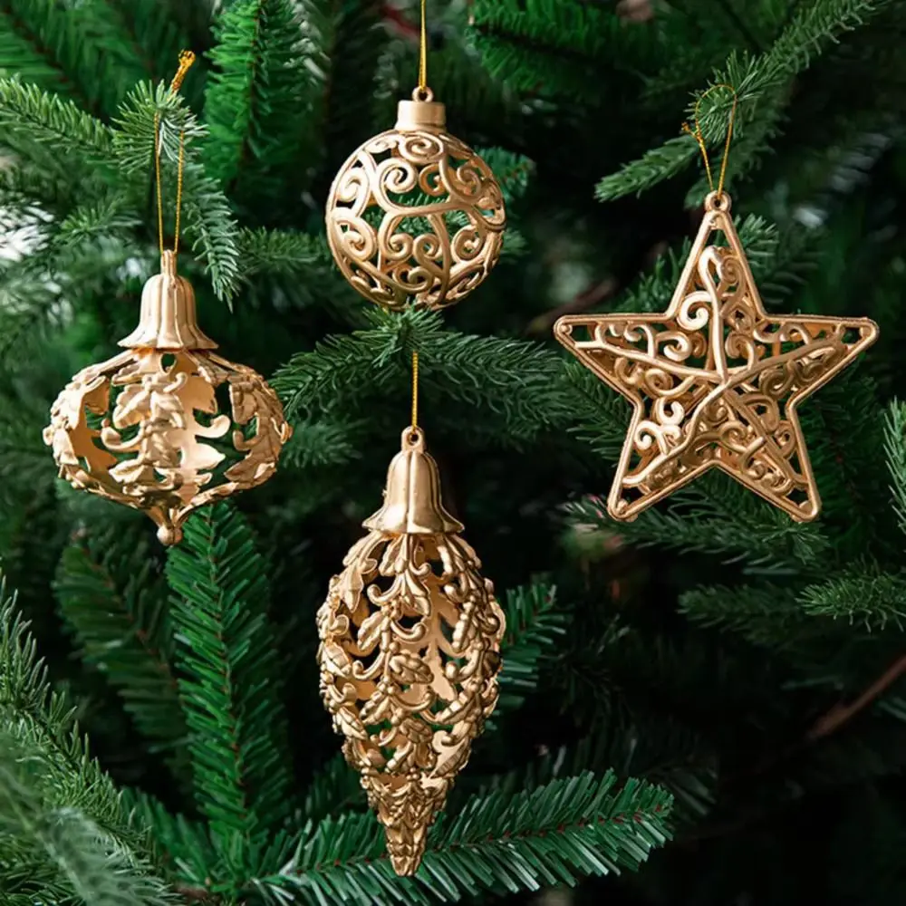 4/8pcs Golden Hollow Five pointed Star Pendant Creative Delicate Christmas Tree Pendant Waterproof Hanging Ornament Wedding
4/8pcs Golden Hollow Five pointed Star Pendant Creative Delicate Christmas Tree Pendant Waterproof Hanging Ornament Wedding