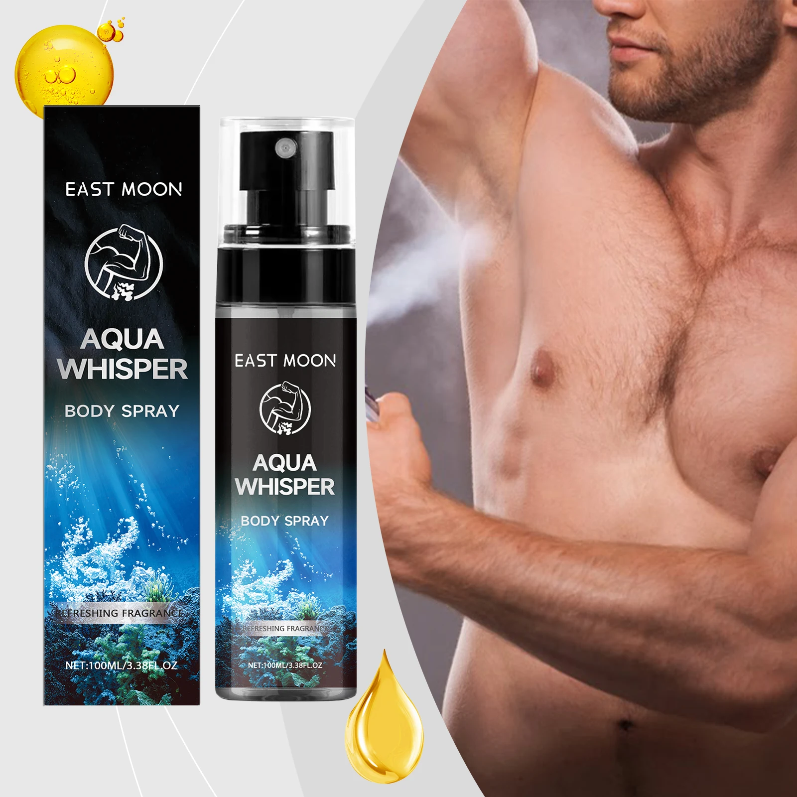 Men's Body Spray with Cedar Sandalwood- Revitalizing Refreshing Long Lasting Natural Fragrance, Light Non-Sticky Quick Absorbing
Men's Body Spray with Cedar Sandalwood- Revitalizing Refreshing Long Lasting Natural Fragrance, Light Non-Sticky Quick Absorbing