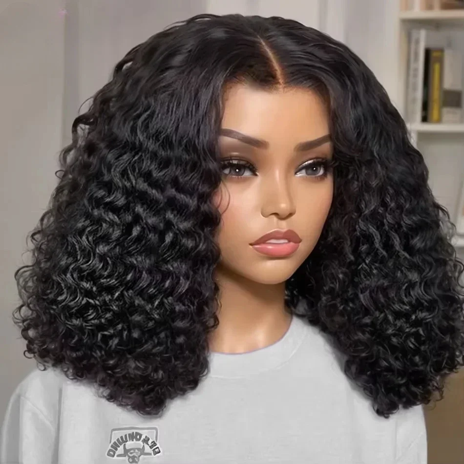 Short Bob Wig T Lace Front Wig Deep Water Wave Brazilian Curly Remy 100% Human Hair Wigs For Women 200% Density 14Inch 16Inches
Short Bob Wig T Lace Front Wig Deep Water Wave Brazilian Curly Remy 100% Human Hair Wigs For Women 200% Density 14Inch 16Inches