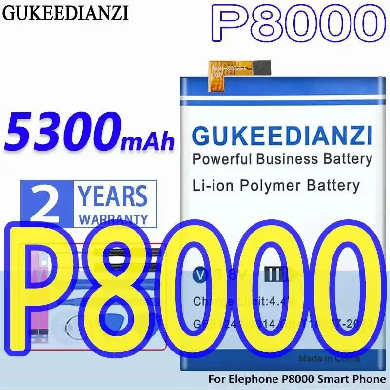 5300mAh For Elephone P8000 Smart Phone High-Capacity Mobile Phone Battery High-Efficiency
5300mAh For Elephone P8000 Smart Phone High-Capacity Mobile Phone Battery High-Efficiency
