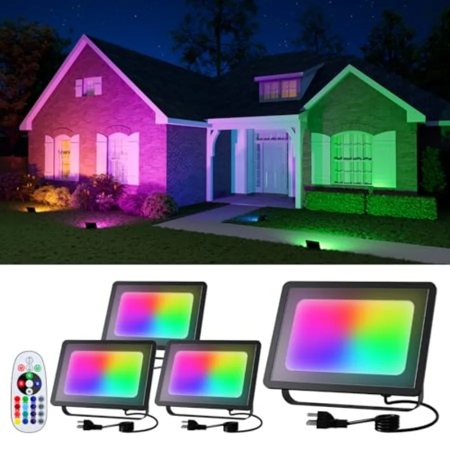 50W Led Flood Lights 500W Equi Color Changing with Remote Waterproof 16 Lamp Indoor and Outdoor Up Lighting for Patio Decor Gar
50W Led Flood Lights 500W Equi Color Changing with Remote Waterproof 16 Lamp Indoor and Outdoor Up Lighting for Patio Decor Gar