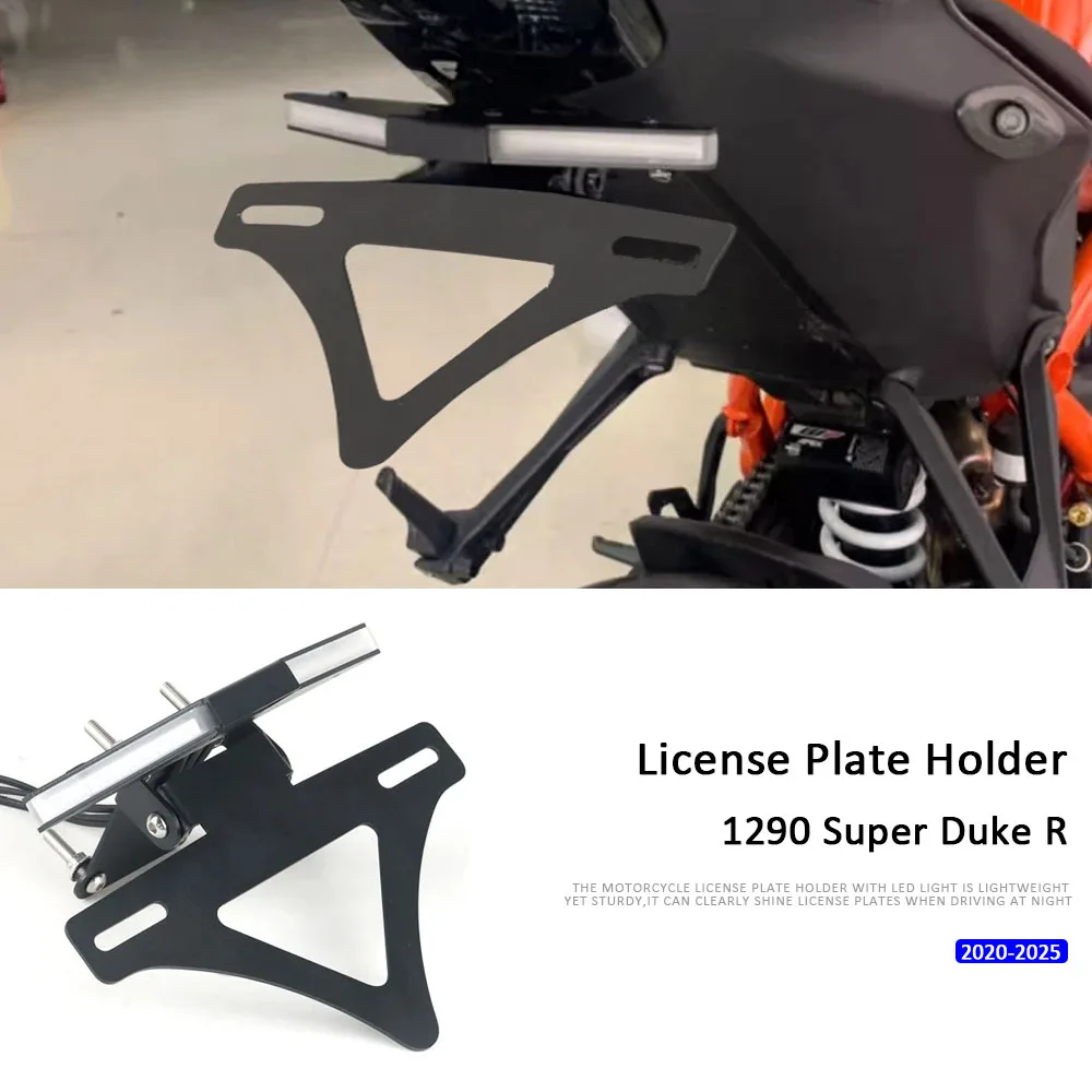 New Motorcycle License Plate Holder Frame Bracket License Plate Lights metal For 1290 Super Duke R 1290 Superduke R 2020-2025 
New Motorcycle License Plate Holder Frame Bracket License Plate Lights metal For 1290 Super Duke R 1290 Superduke R 2020-2025