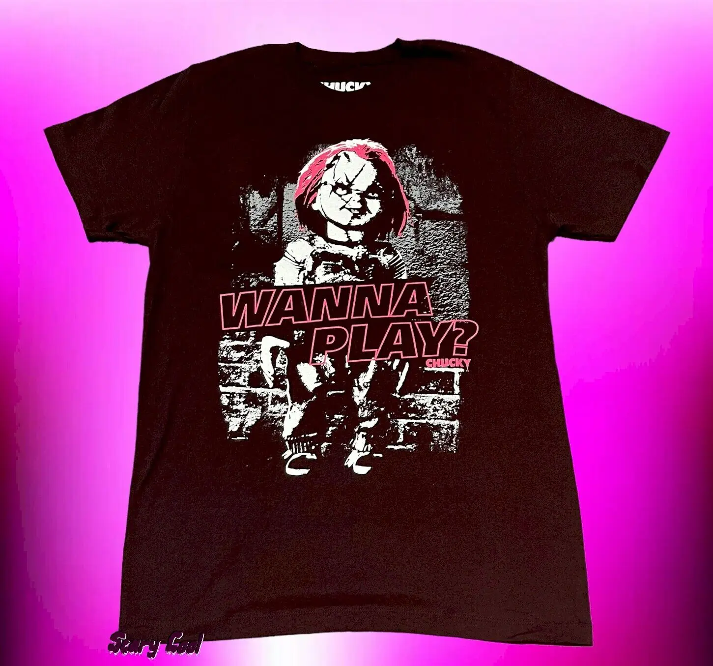 New Chucky Childs Play Wanna Play 1988 Burgundy Mens Vintage Throwback T-Shirt
New Chucky Childs Play Wanna Play 1988 Burgundy Mens Vintage Throwback T-Shirt