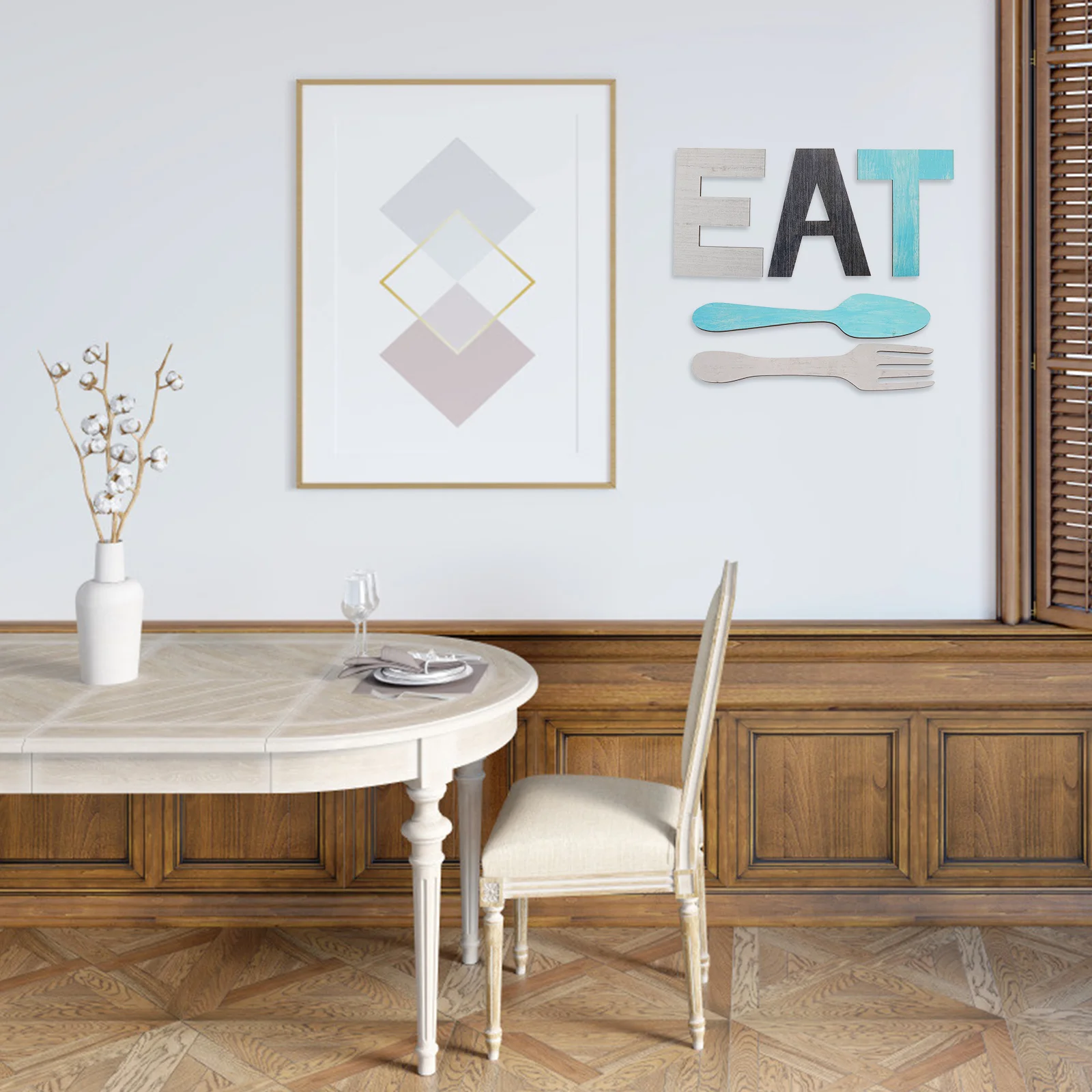 5 Pcs Fork Spoon Wall Decor Wooden Artware Eat Sign Hanging Adornment Easy Install Home Hotel Room Holiday
5 Pcs Fork Spoon Wall Decor Wooden Artware Eat Sign Hanging Adornment Easy Install Home Hotel Room Holiday