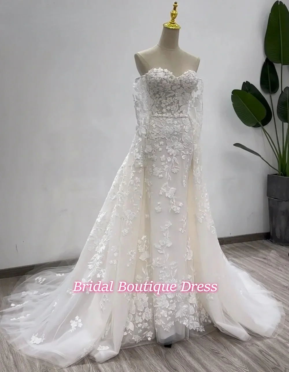 Newest Wedding Dress Mermaid 2 in 1 Sweetheart Neckline With Deta Customized Bride Gowns Vestidos De Novias
Newest Wedding Dress Mermaid 2 in 1 Sweetheart Neckline With Deta Customized Bride Gowns Vestidos De Novias