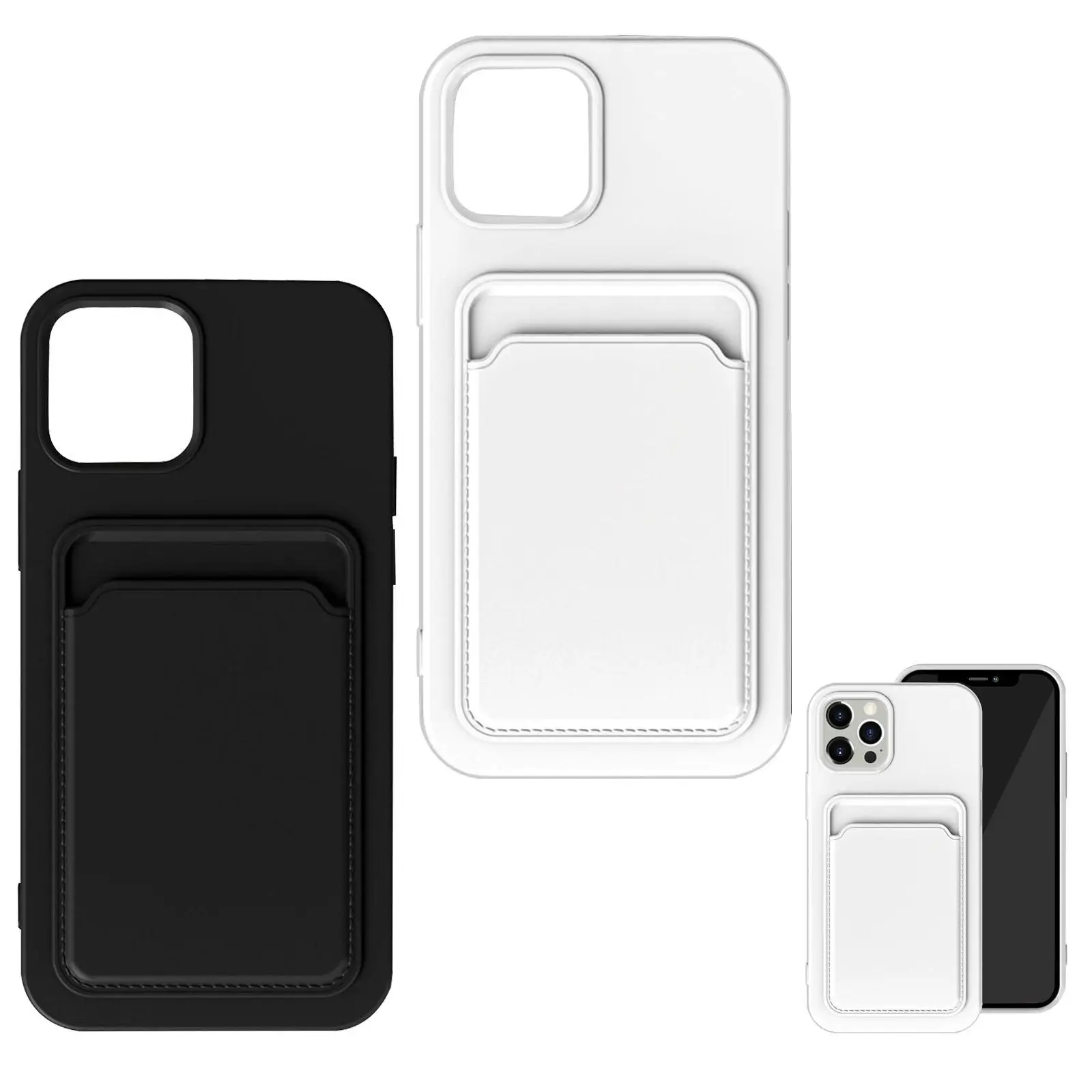 TPU Phone Case with Card Holder Wallet Style Smartphone Protective Cover Shockproof Anti Scratch for 13 Pro Cell Phone
TPU Phone Case with Card Holder Wallet Style Smartphone Protective Cover Shockproof Anti Scratch for 13 Pro Cell Phone