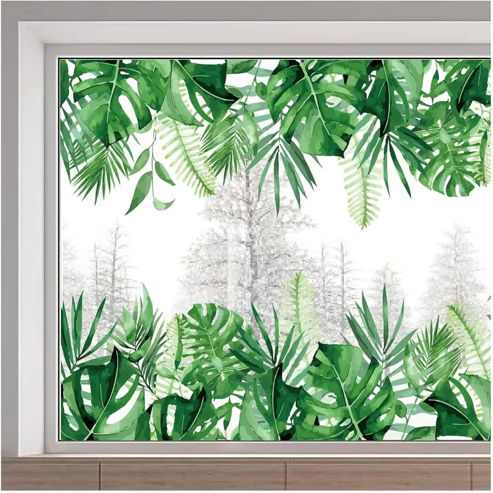 118x39cm Large Green Leaf Window Stickers Tropical Plant Leaves Window Decals Self Adhesive Palm Tree Monstera Fern Leaf Decal
118x39cm Large Green Leaf Window Stickers Tropical Plant Leaves Window Decals Self Adhesive Palm Tree Monstera Fern Leaf Decal
