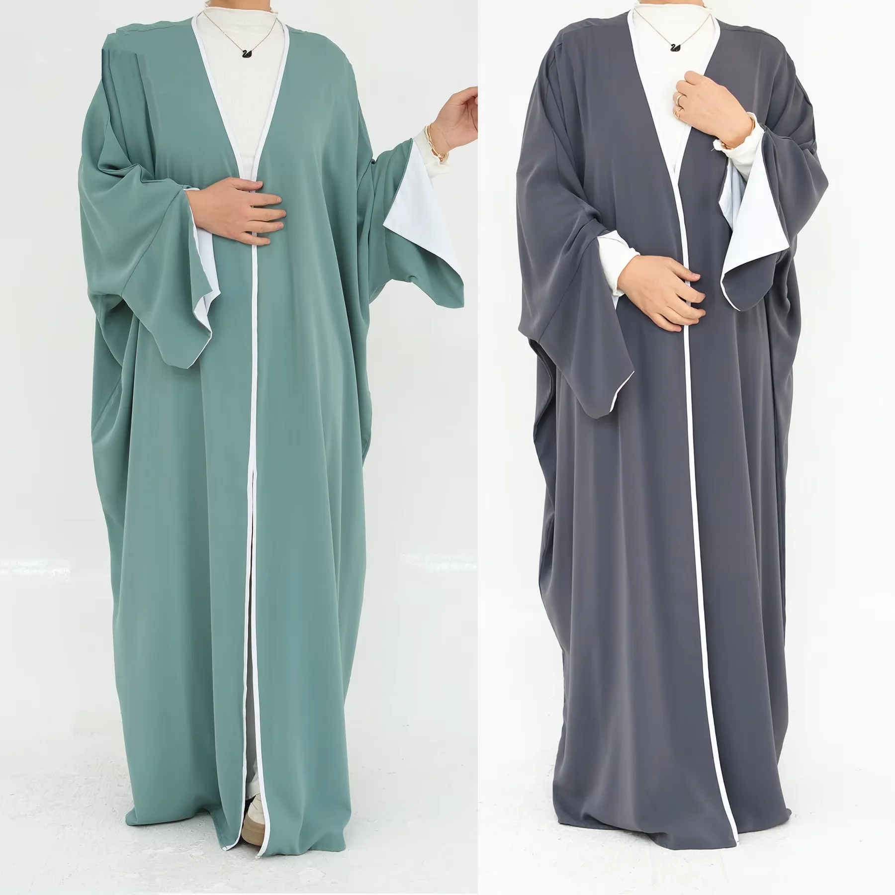 2025 Oem Women Open Abaya Dress Ladies Long Sleeve Muslim Dress Arab Muslim Loose Robes Islamic Clothing abayas for women
2025 Oem Women Open Abaya Dress Ladies Long Sleeve Muslim Dress Arab Muslim Loose Robes Islamic Clothing abayas for women