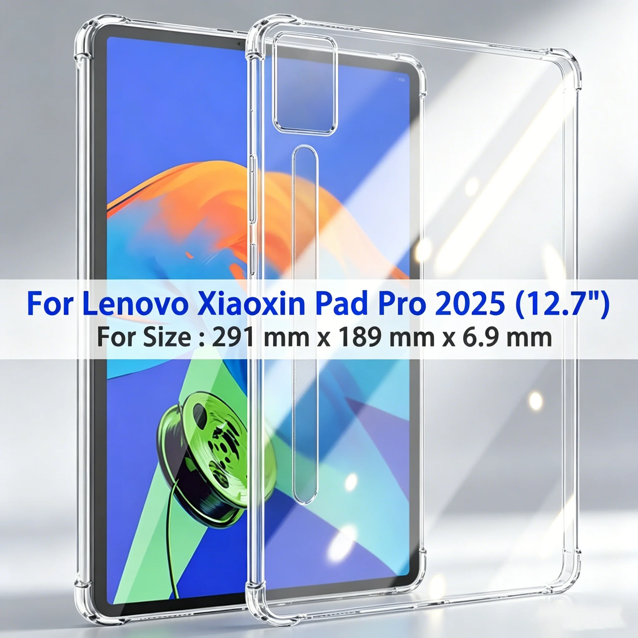 Case For Lenovo Xiaoxin Pad Pro 12.7" 2025 TB-373FU/TB-375FC Transparent TPU Protective Cover Flexible Silicone Shockproof Shell
Case For Lenovo Xiaoxin Pad Pro 12.7" 2025 TB-373FU/TB-375FC Transparent TPU Protective Cover Flexible Silicone Shockproof Shell