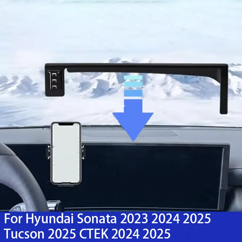 For Hyundai Sonata 2023 2024 2025 Tucson 2025 CTEK 2024 2025 12.3-inch car phone screen holder Auto Accessories Auto tools
For Hyundai Sonata 2023 2024 2025 Tucson 2025 CTEK 2024 2025 12.3-inch car phone screen holder Auto Accessories Auto tools