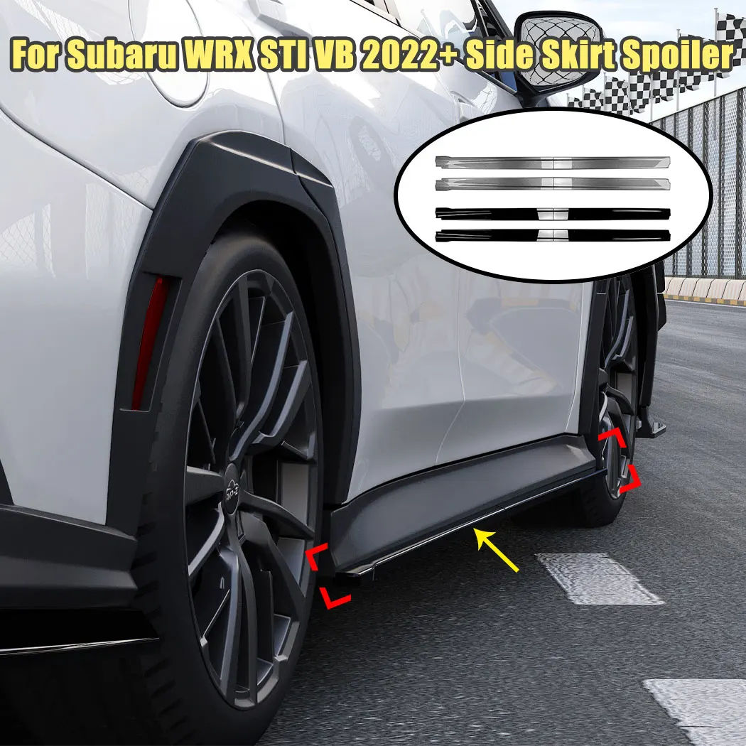 Car Side Skirts Bumper Spoiler Splitter For Subaru WRX STI VB 2022+ Auto ABS Black/Carbon Body Kits Protection Lip Accessories
Car Side Skirts Bumper Spoiler Splitter For Subaru WRX STI VB 2022+ Auto ABS Black/Carbon Body Kits Protection Lip Accessories