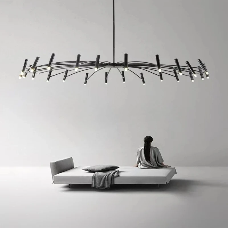 Nordic Restaurant Pendant Light Creative Personality Living Room LED Light Simple Black Gold G9 Modern Bedroom Suspension Lamp
Nordic Restaurant Pendant Light Creative Personality Living Room LED Light Simple Black Gold G9 Modern Bedroom Suspension Lamp