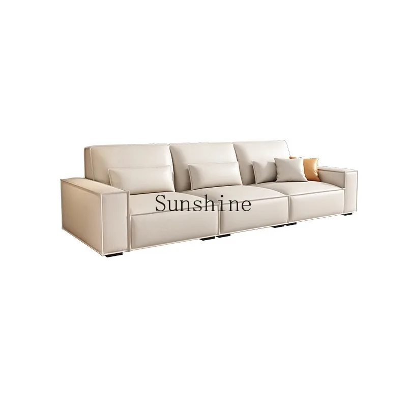 Leather tofu cubes cream wind sofa modern living room Italian minimalist straight row small apartment
Leather tofu cubes cream wind sofa modern living room Italian minimalist straight row small apartment