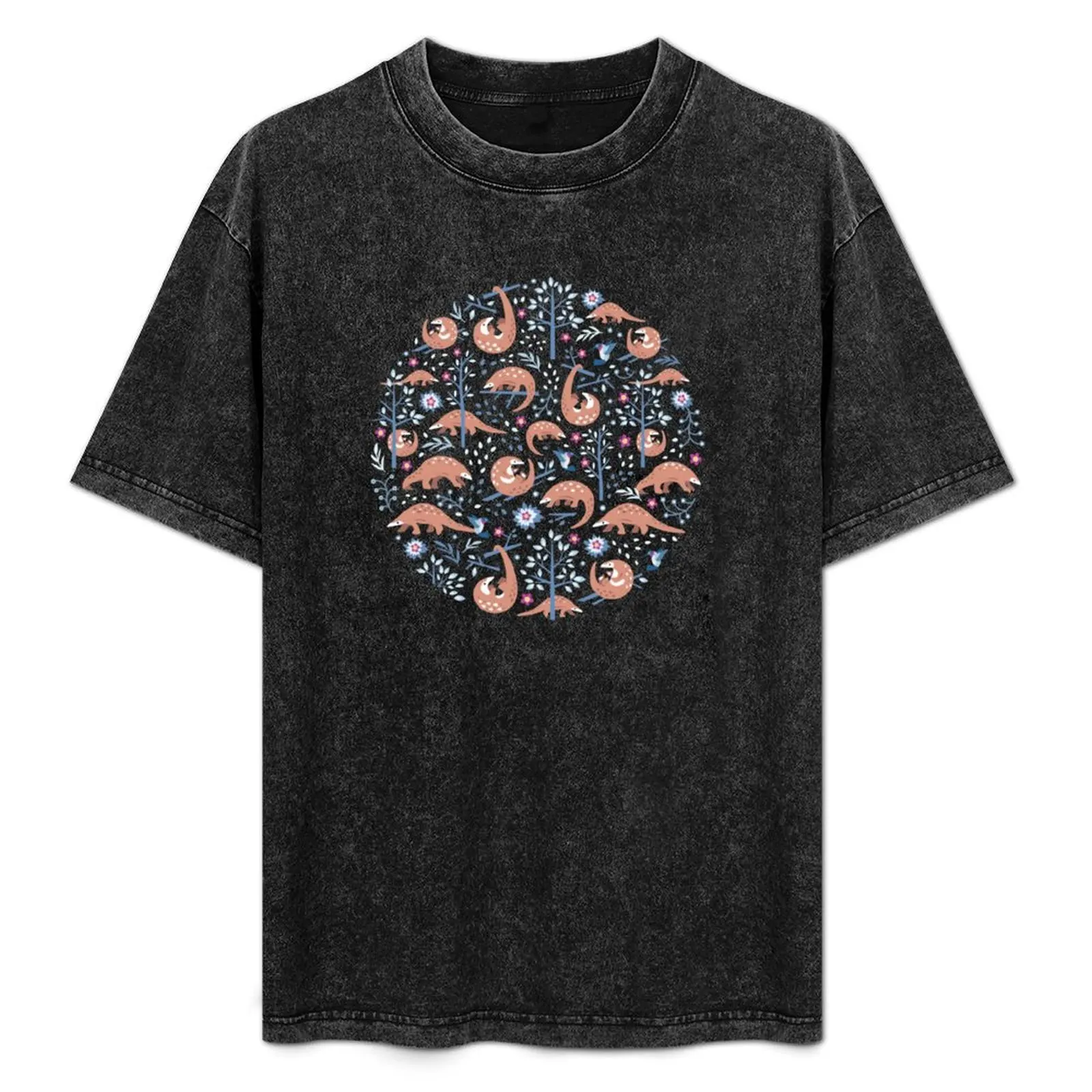 Cute Pangolin Pattern - Forest Pattern T-Shirt Urban Style Casual Short Sleeve Top
Cute Pangolin Pattern - Forest Pattern T-Shirt Urban Style Casual Short Sleeve Top