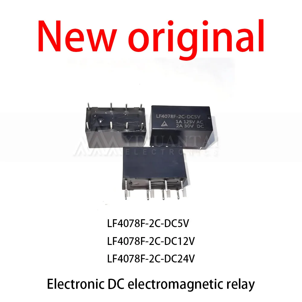 10Pcs/Lot New original LF4078F-2C-DC5V LF4078F-2C-DC12V LF4078F-2C-DC24V Electronic DC electromagnetic relay
10Pcs/Lot New original LF4078F-2C-DC5V LF4078F-2C-DC12V LF4078F-2C-DC24V Electronic DC electromagnetic relay
