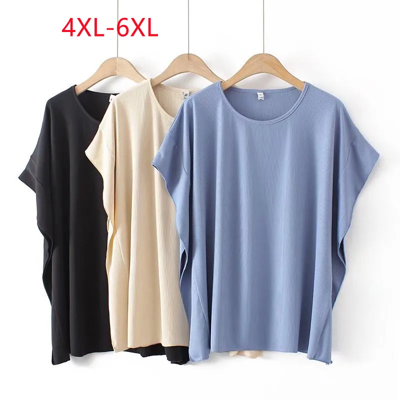 Large women's 2022 summer style vertical thin bat sleeve loose Plus Size thin T-shirt 4XL 5XL 6XL
Large women's 2022 summer style vertical thin bat sleeve loose Plus Size thin T-shirt 4XL 5XL 6XL